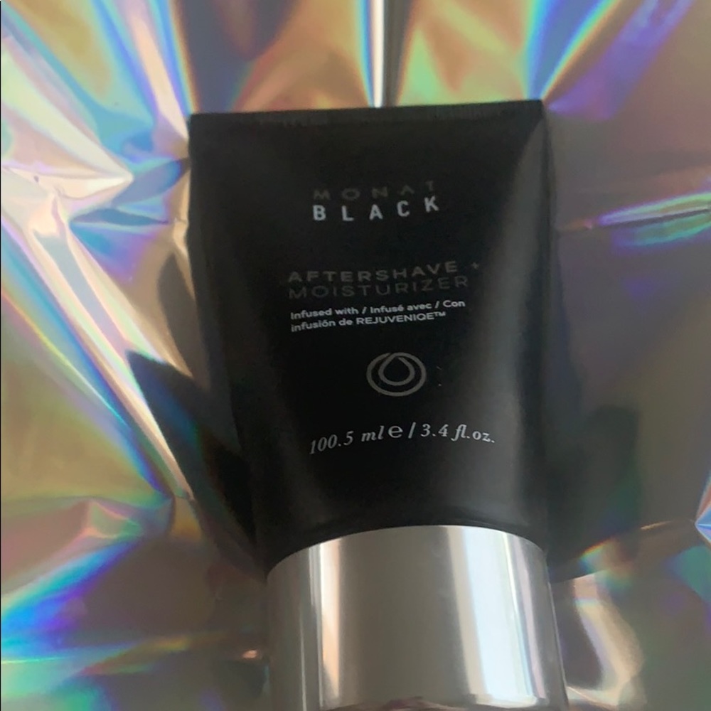 Monat aftershave and moisturizer.